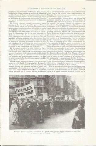 LAMINA ESPASA 37291: Manifestacion por la paz en Vietnam en Londres
