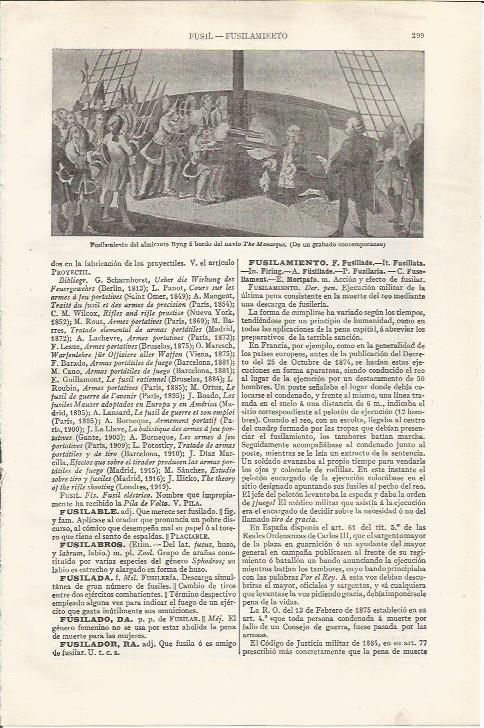 LAMINA ESPASA 37424: Fusilamiento del almirante Byng