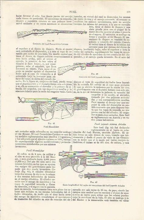 LAMINA ESPASA 37421: Tipos de fusil