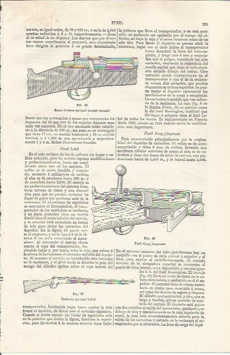 LAMINA ESPASA 37420: Fusil Lebel