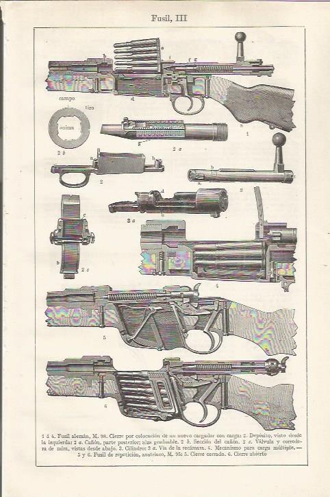 LAMINA ESPASA 37417: Fusil aleman M-98