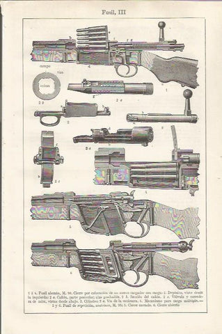 LAMINA ESPASA 37417: Fusil aleman M-98
