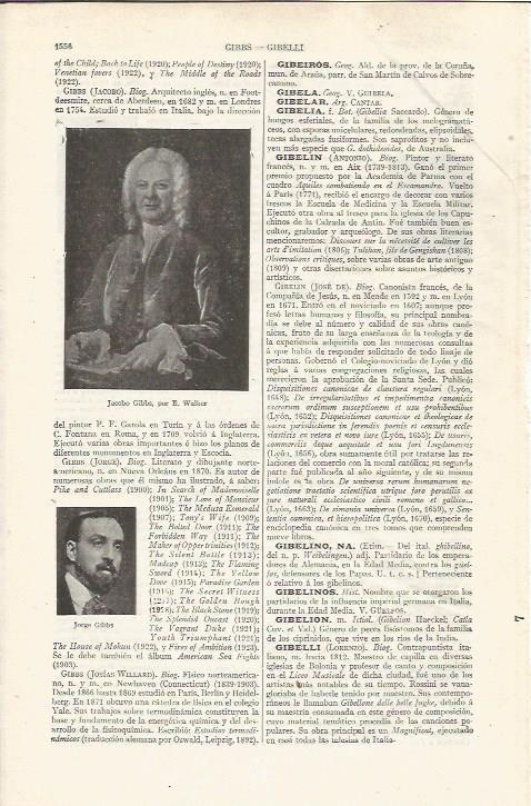 LAMINA ESPASA 37446: Jacobo Gibbs, por E. Walker