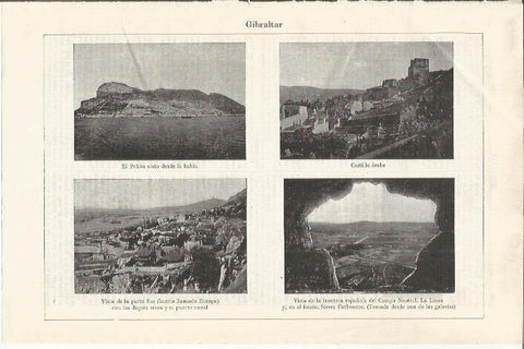 LAMINA ESPASA 37443: Vistas de Gibraltar