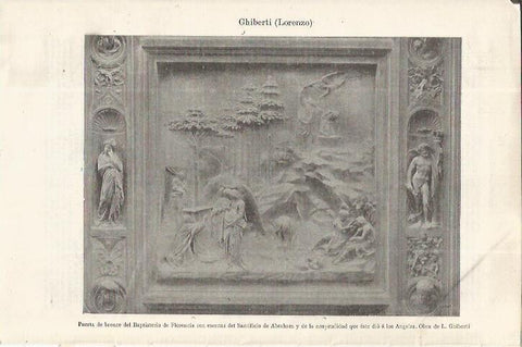 LAMINA ESPASA 37668: Puerta del Baptisterio de Florencia