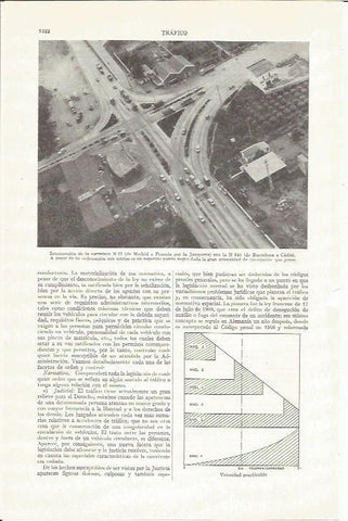 LAMINA ESPASA 37379: Interseccion en la Nacional II con la N-340