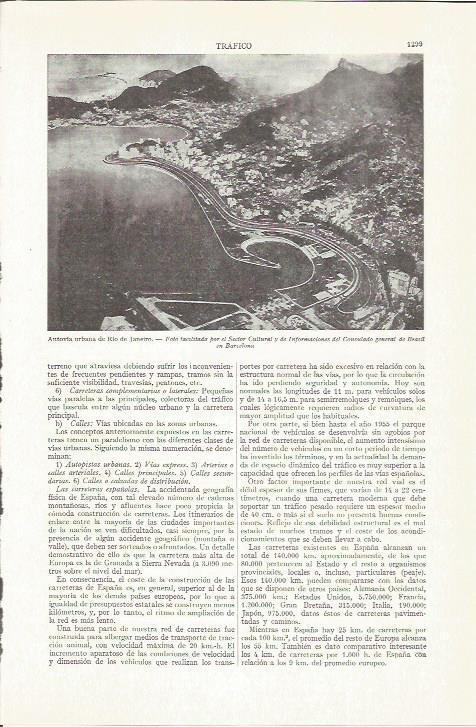 LAMINA ESPASA 37375: Autovia urbana de Rio de Janeiro