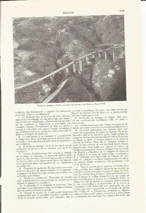 LAMINA ESPASA 37388: Viaducto de Turin, Italia