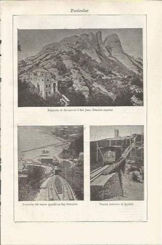 LAMINA ESPASA 37408: Funicular de Montserrat