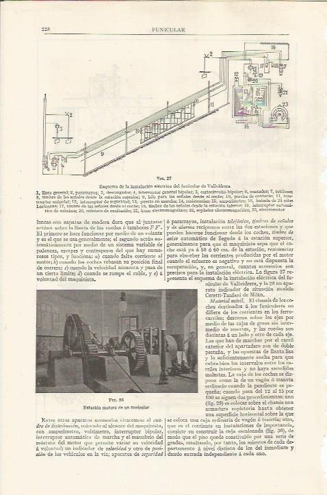 LAMINA ESPASA 37406: Estacion motora de un funicular