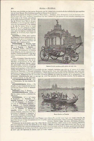 LAMINA ESPASA 37401: Carroza funebre del siglo XVII