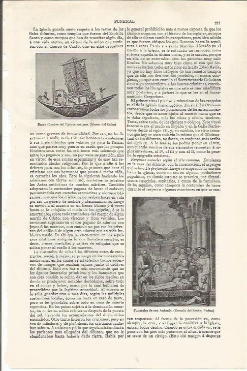 LAMINA ESPASA 37402: Barca funebre del antiguo Egipto