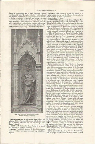LAMINA ESPASA 37669: San Juan Bautista, en San Michele de Florencia