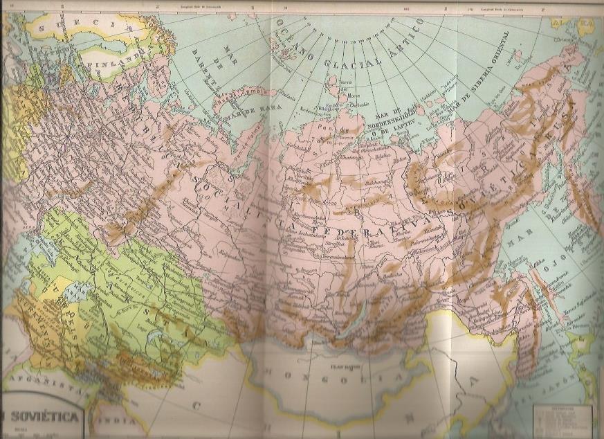 LAMINA 51619: Mapa de la Union Sovietica