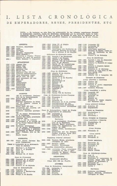 LAMINA 51636: Apendice I. Lista cronologica de emperadores, reyes, presidentes, etc.