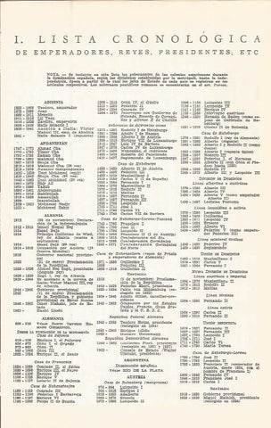 LAMINA 51636: Apendice I. Lista cronologica de emperadores, reyes, presidentes, etc.