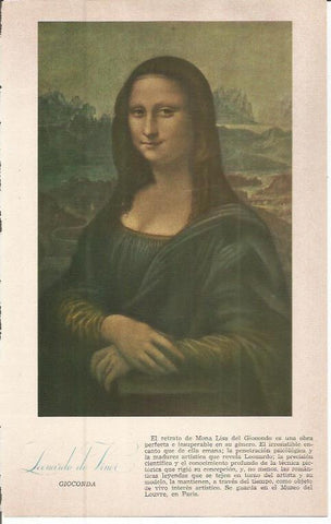 LAMINA 51632: La Gioconda, por Leonardo da Vinci