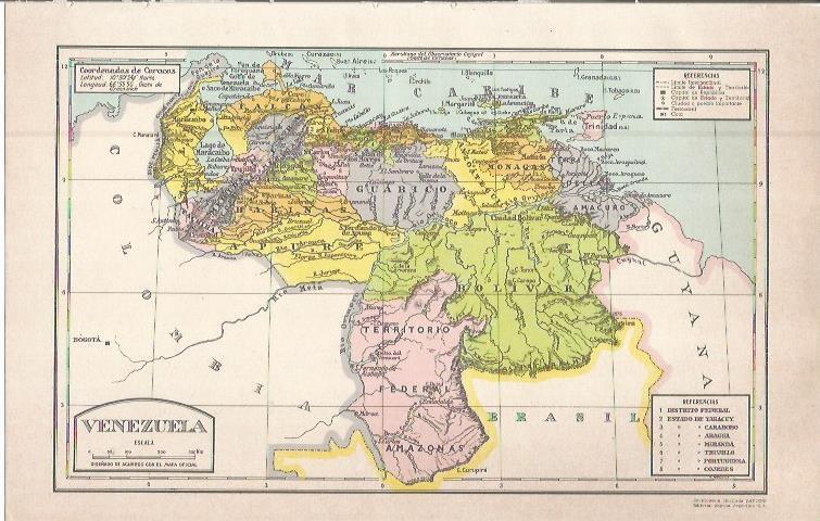 LAMINA 51628: Mapa de Venezuela