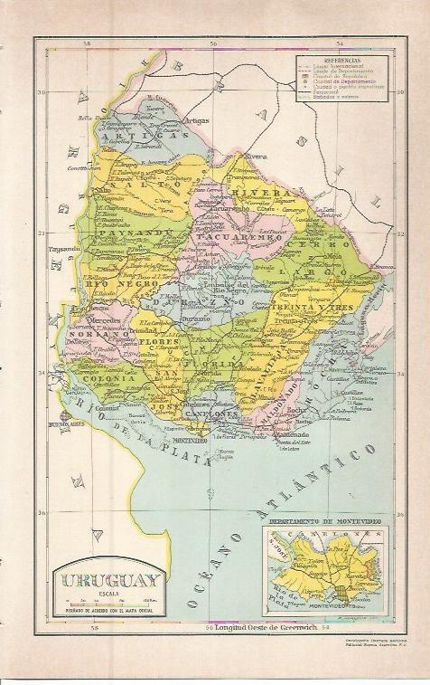 LAMINA 51621: Mapa de Uriguay