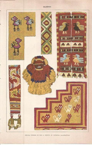 LAMINA 51595: Tejidos precolombinos