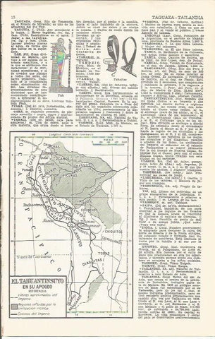 LAMINA 51593: Mapa de El Tahuantinsuyo