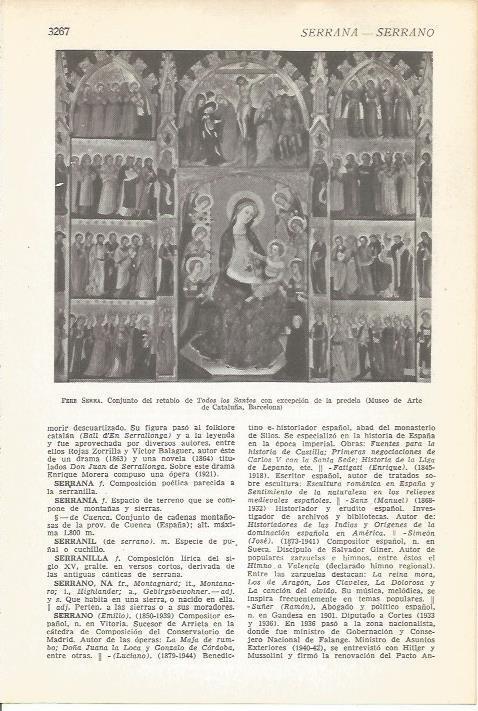 LAMINA 51589: Retablo de Todos los Santos , por P. Serra