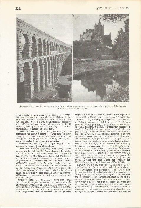 LAMINA 51574: Acueducto y Alcazar de Segovia