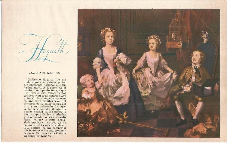 LAMINA 51644: Los niños Graham, por Hogarth