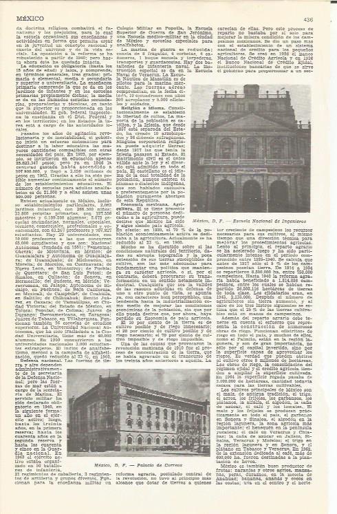 LAMINA 51696: Escuela Nacional de Ingenieros y Palacio de Correos en Mexico DF