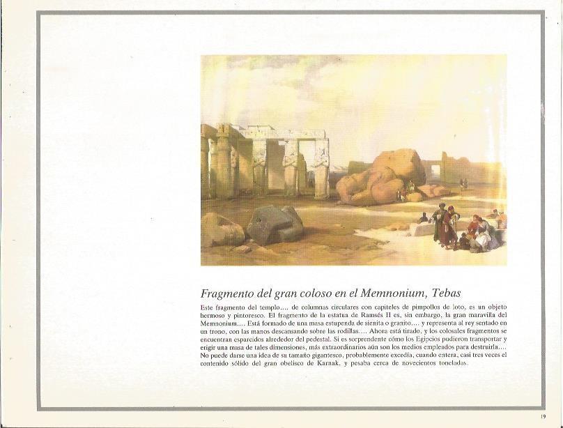 LAMINA 51733: Fragmento del Coloso de Memnonium en Tebas