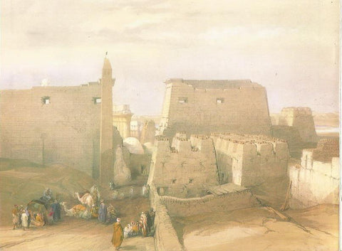 LAMINA 51729: Entrada al Templo de Luxor