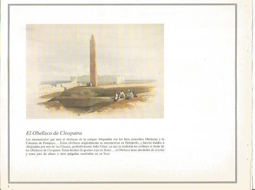 LAMINA 51725: El obelisco de Cleopatra