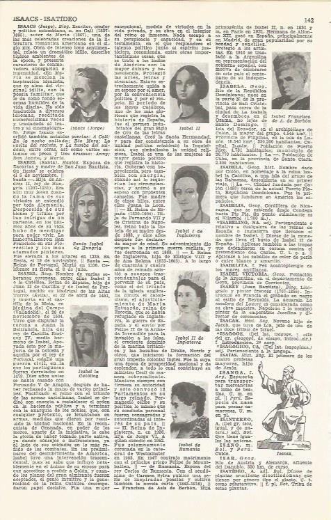 LAMINA 51661: Personajes historicos con el nombre de Isabel