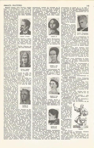 LAMINA 51661: Personajes historicos con el nombre de Isabel