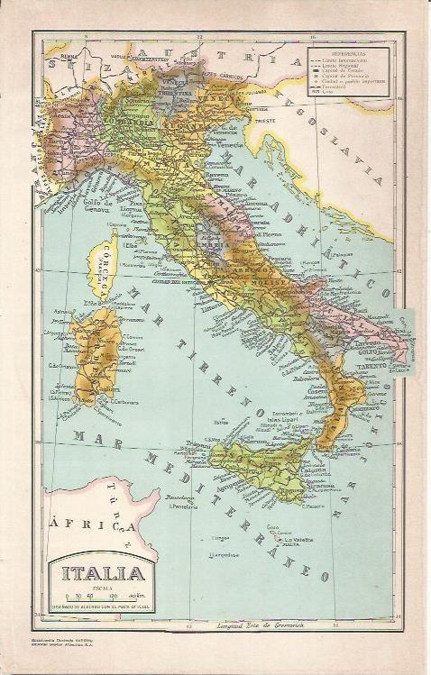 LAMINA 51665: Mapa de Italia