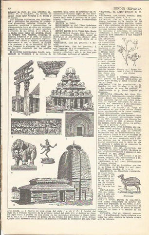 LAMINA 51645: Ejemplos de arte hindu