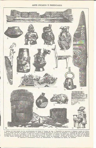 LAMINA 51654: Arte de los Incas y preincaico