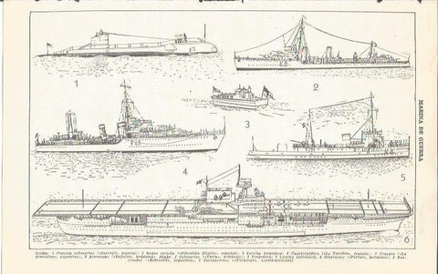LAMINA 51686: Barcos de marina de guerra