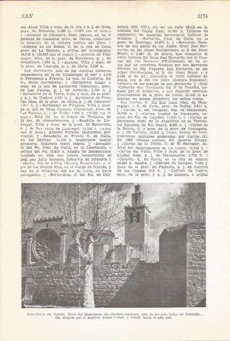 LAMINA 51546: Monasterio de Sant Cugat del Valles, Barcelona