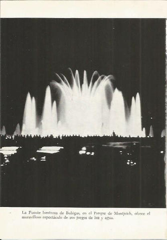 LAMINA 51421: Font Magica de Montjuic, Barcelona