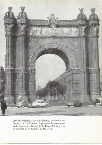 LAMINA 51419: Arco del Triunfo en Barcelona