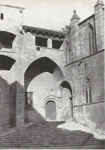 LAMINA 51418: Escalinata del Palau Reial en Barcelona