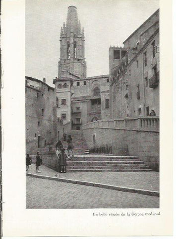 LAMINA 51411: Calle medieval en Girona