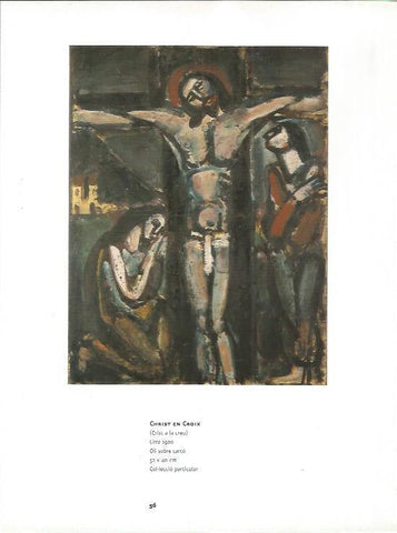 LAMINA 51375: Christ en croix, por Rouault