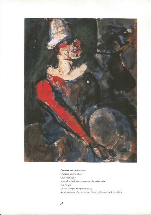 LAMINA 51367: Clown au tambour, por Rouault