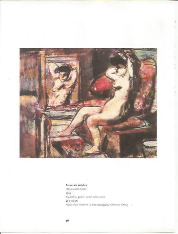 LAMINA 51366: Fille au miroir, por Rouault