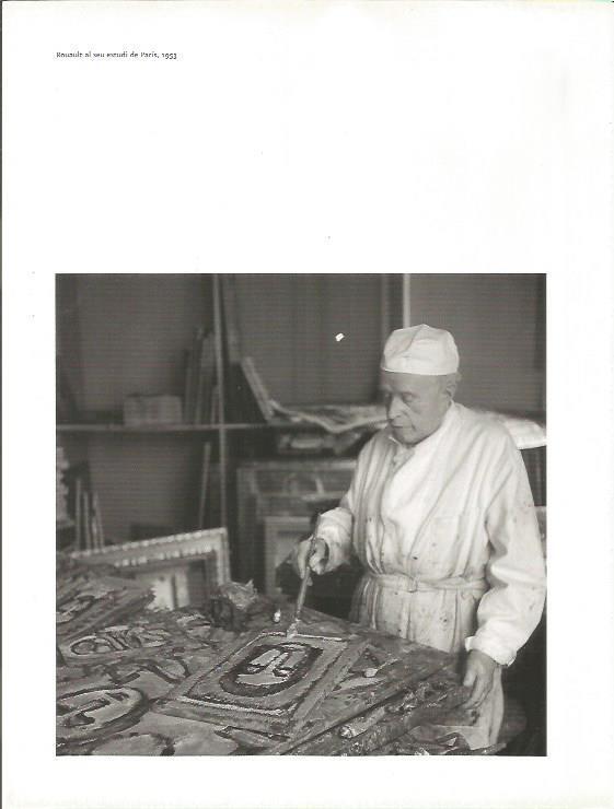 LAMINA 51361: Rouault en su estudio de Paris en 1953