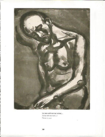 LAMINA 51402: Le dur metier de vivre, por Rouault