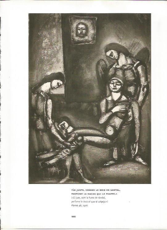 LAMINA 51384: Le juste, comme le bois de santal, parfume la hache qui le frappe, por Rouault