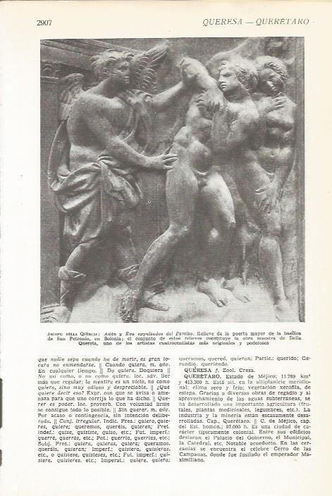 LAMINA 51516: Adan y Eva expulsados del Paraiso, por Della Quercia